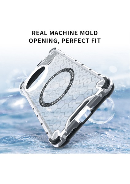 Xiaomi Redmi K80 5g Kılıf Için Magsafe Petek Tasarımı ile Uyumlu Tpu + Pc Telefon Kapağı-Şeffaf (Yurt Dışından) indirimleri