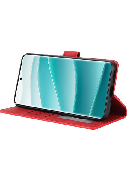 Xiaomi Redmi Note 14 Pro 4g Kılıf Cüzdan Standlı Pu Deri-Kırmızı (Yurt Dışından) indirimleri