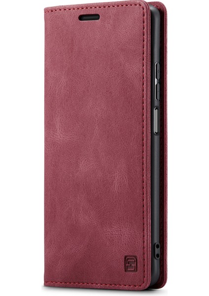 Xiaomi Mi 10T Pro 5g/xiaomi Redmi K30S/XIAOMI Mi 10T 5g Autspace A01 Rfıd Engelleme Kart Tutucu ile Deri Stand Kapağı-Kırmızı (Yurt Dışından) fiyatları