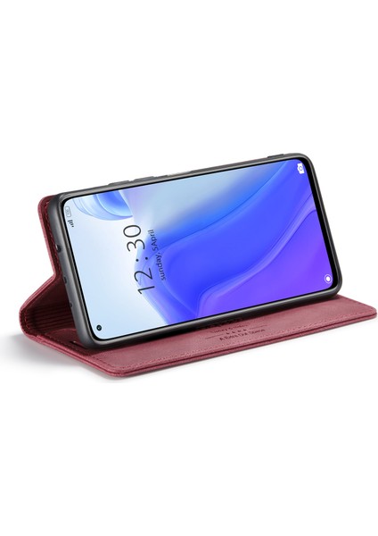 Xiaomi Mi 10T Pro 5g/xiaomi Redmi K30S/XIAOMI Mi 10T 5g Autspace A01 Rfıd Engelleme Kart Tutucu ile Deri Stand Kapağı-Kırmızı (Yurt Dışından) fırsatları
