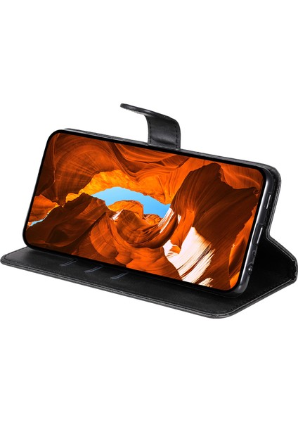 Xiaomi Poco X7 Pro 5g/redmi Turbo 4 5g Kılıf Fermuar Cüzdan Buzağı Dokusu Pu Deri Telefon Kapağı-Siyah (Yurt Dışından)