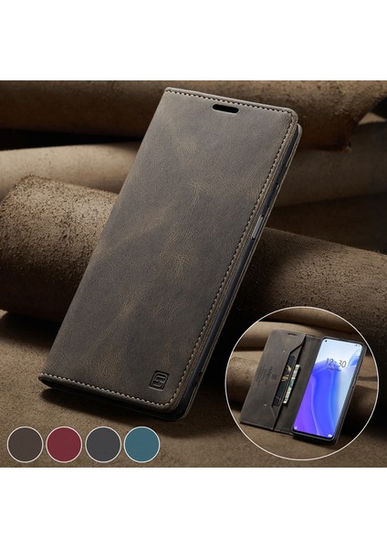 Xiaomi Mi 10T Pro 5g/xiaomi Redmi K30S/XIAOMI Mi 10T 5g Autspace A01 Rfıd Engelleme Kart Tutucu-Kahve ile Deri Stand Kapağı (Yurt Dışından) indirimleri