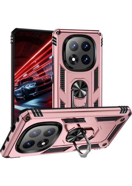 Xiaomi Redmi Note 14 Pro+ 5g Kılıf Pc+Tpu Için Kickstand-Gül Altın (Yurt Dışından)