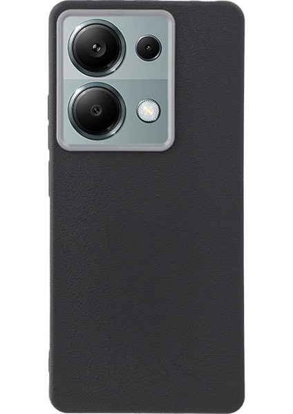 Xiaomi Redmi Için Not 13 Pro 4g/poco M6 Pro 4g Kılıf Deri Dokulu Tpu Darbeye Dayanıklı Telefon Kapağı-Balck (Yurt Dışından)