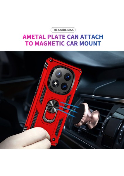 Xiaomi Redmi Note 14 Pro+ 5g Kılıf Pc+Tpu Için Kickstand-Kırmızı (Yurt Dışından) modelleri