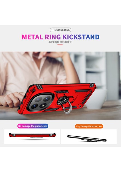 Xiaomi Redmi Note 14 Pro+ 5g Kılıf Pc+Tpu Için Kickstand-Kırmızı (Yurt Dışından) indirimleri