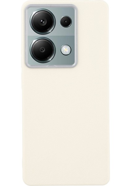 Xiaomi Redmi Note 13 Pro 4g/poco M6 Pro 4g Kılıf Deri Dokulu Tpu Darbeye Dayanıklı Telefon Kapağı-Beyaz (Yurt Dışından)