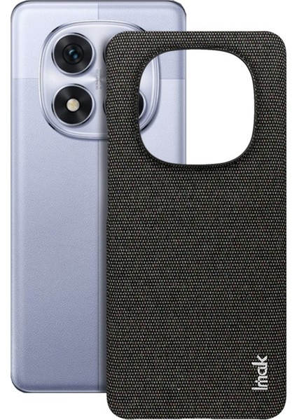 Xiaomi Redmi Için Not 14 Pro 5g/poco X7 5g Kılıf Klasik Kumaş Doku Deri + Pc Telefon Kapağı-Siyah (Yurt Dışından)