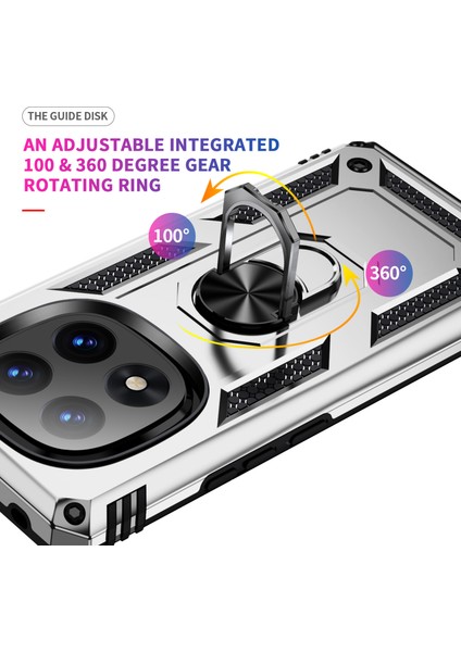 Xiaomi Redmi Note 14 Pro+ 5g Kılıf Pc+Tpu, Kickstand-Gümüş Için (Yurt Dışından) fiyatları