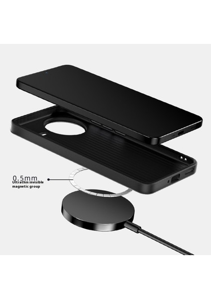Xiaomi Redmi K80 5g Kılıf Magsafe Pc Tpu Alüminyum Alaşımlı Pu Telefon Arka Kapak ile Uyumlu (Yurt Dışından) modelleri