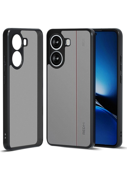 Xiaomi Redmi Için Turbo 4 5g/poco X7 Pro 5g Kılıf Tpu+Pc Ağır Hizmet Darbeye Dayanıklı Telefon Kapağı-Balck (Yurt Dışından)