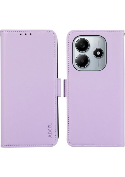 Xiaomi Redmi Note 14 5g Kılıf Deri, Rfıd Engelleme Cüzdanı-Mor Için (Yurt Dışından)