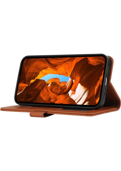 Xiaomi Redmi Note 14 5g Kılıf Deri, Rfıd Engelleme Cüzdanı-Kahverengi (Yurt Dışından) modelleri