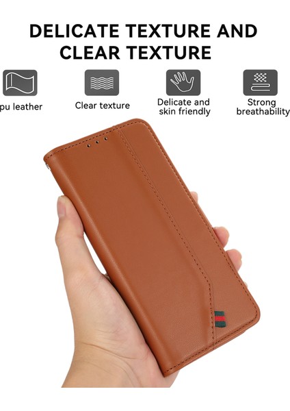 Xiaomi Redmi Note 14 5g Kılıf Deri, Rfıd Engelleme Cüzdanı-Kahverengi (Yurt Dışından) fırsatları