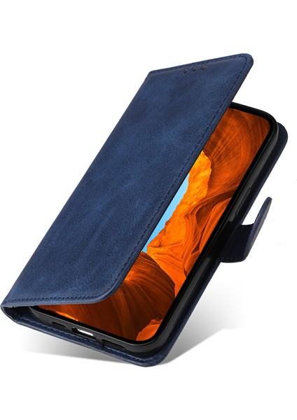 Xiaomi Redmi Note 14 4g (163.25X76.55X8.16MM) Kılıf Cüzdan Pu Deri Folyo Flip Telefon Kapağı-Mavi (Yurt Dışından) fırsatları