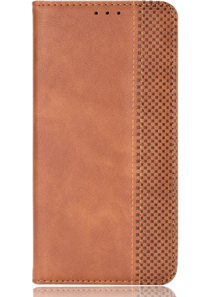 Xiaomi Redmi Turbo 4 5g/xiaomi Poco X7 Pro 5g Retro Pu Telefon Cüzdan Standı Kapak-Kahverengi (Yurt Dışından)