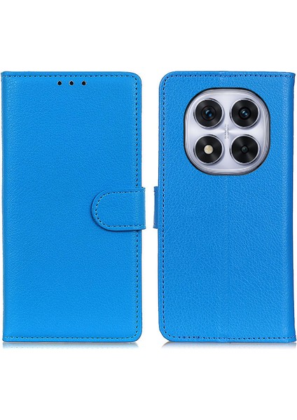 Xiaomi Redmi Için Not 14 Pro 5g/poco X7 5g Pu Deri Litchi Doku-Mavi (Yurt Dışından)