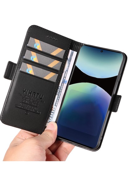 Xiaomi Redmi Note 14 Pro 4g Cüzdan Yıkatu YK-003 Deri Stand Kapağı - Siyah (Yurt Dışından) indirimleri