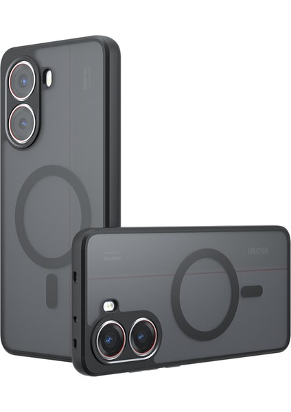 Xiaomi Poco X7 Pro 5g/redmi Turbo 4 5g Magsafe Tpu+Pc Telefon Kapağı ile Uyumlu Kılıf (Yurt Dışından)
