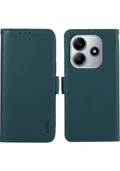 Xiaomi Redmi Note 14 5g Kılıf Deri, Rfıd Engelleme Cüzdanı-Yeşil (Yurt Dışından)