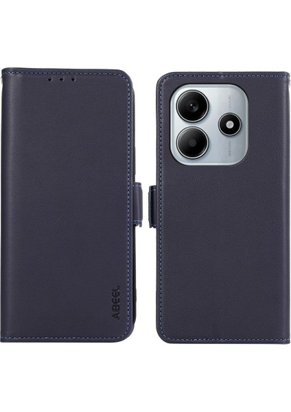 Xiaomi Redmi Note 14 5g Kılıf Deri, Rfıd Engelleme Cüzdanı-Mavi (Yurt Dışından)