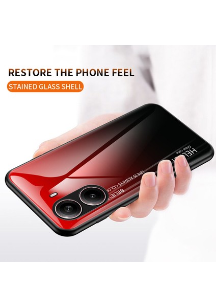 Xiaomi Redmi Için Turbo 4 5g Kılıf Çizilmez Temperli Cam+Pc+Tpu Telefon Kapağı-Degrade Gül (Yurt Dışından)