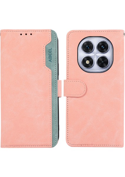 Xiaomi Redmi Için Not 14 Pro 5g/poco X7 5g Kılıf Renk Ekleme Deri Çevirme Rfıd Engelleme-Pembe (Yurt Dışından)