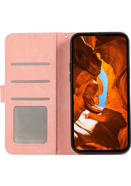 Xiaomi Redmi Için Not 14 Pro 5g/poco X7 5g Kılıf Renk Ekleme Deri Çevirme Rfıd Engelleme-Pembe (Yurt Dışından)
