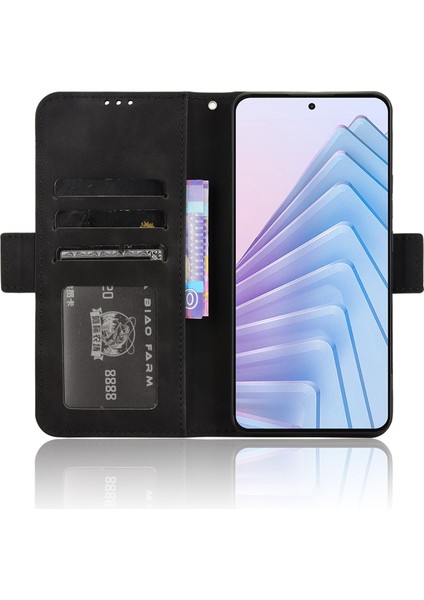 Xiaomi Redmi Note 14 4g (163.25X76.55X8.16MM) Çoklu Kart Yuvalı Telefon Cüzdan Kapağı-Siyah (Yurt Dışından) fırsatları