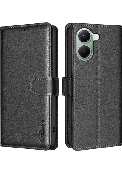 Xiaomi Poco X7 Pro 5g/redmi Turbo 4 5g Cüzdan Rfıd Engelleme-Balck Için (Yurt Dışından)