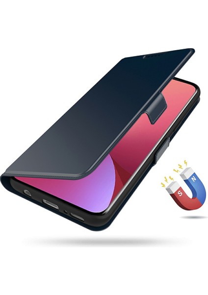 Xiaomi Redmi Için Not 14 5g Kılıf Darbeye Dayanıklı Tpu Iç Kabuk Deri Kart Yuvası-Mavi (Yurt Dışından)