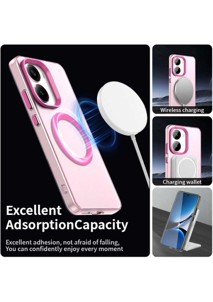 Xiaomi Redmi Turbo 4 5g/poco X7 Pro 5g Kılıf Magsafe Anti Drop Hibrit Telefon ile Uyumlu Arka Kapak-Kırmızı (Yurt Dışından) fırsatları