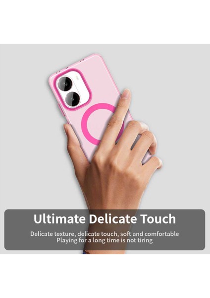 Xiaomi Redmi Turbo 4 5g/poco X7 Pro 5g Kılıf Magsafe Anti Drop Hibrit Telefon ile Uyumlu Arka Kapak-Kırmızı (Yurt Dışından) indirimleri
