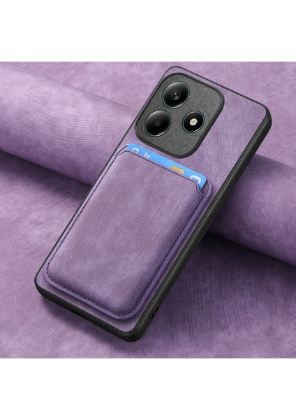 Xiaomi Redmi Note 14 5g Kılıf Için Magsafe Deri Arka Kapak ile Uyumlu Çıkarılabilir Kart Tutucu-Mor (Yurt Dışından) indirimleri
