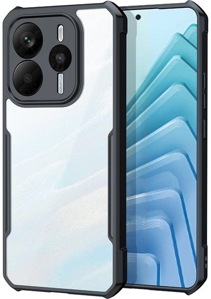 Xiaomi Redmi Note 14 4g (163.25X76.55X8.16MM) Kılıf Dropproof Tpu + Akrilik Şeffaf Arka Telefon Kapağı Için (Yurt Dışından)