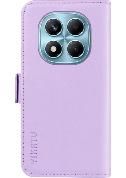 Xiaomi Redmi Note 14 Pro 4g Cüzdan Yıkatu YK-003 Deri Stand Kılıfı - Açık Mor (Yurt Dışından)