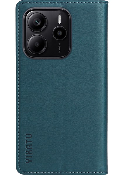 Xiaomi Redmi Note 14 4g (163.25X76.55X8.16MM) Yıkatu YK-001 Standlı Pu Deri-Yeşil (Yurt Dışından)