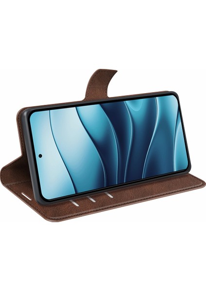 Xiaomi Redmi Note 14 4g (163.25X76.55X8.16MM) Çizilmez Buzağı Dokulu Deri Telefon Kapağı-Kahverengi (Yurt Dışından) modelleri