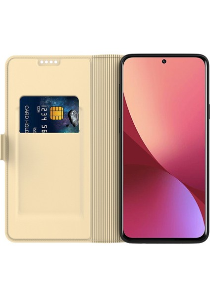 Xiaomi Redmi Için Not 14 5g Kılıf Darbeye Dayanıklı Tpu Iç Kabuk Deri Kart Yuvası-Altın (Yurt Dışından)