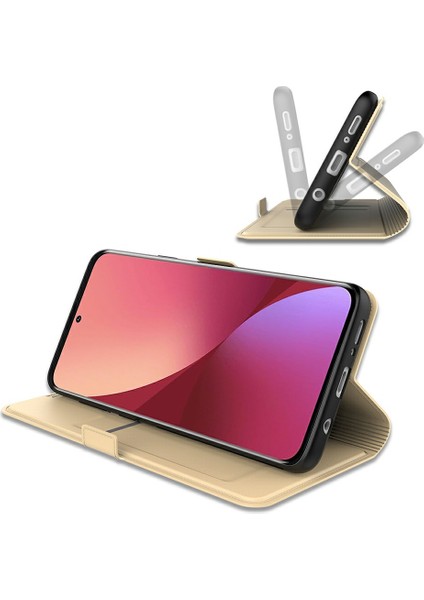 Xiaomi Redmi Için Not 14 5g Kılıf Darbeye Dayanıklı Tpu Iç Kabuk Deri Kart Yuvası-Altın (Yurt Dışından)