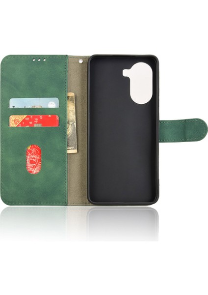 Xiaomi Redmi Için Turbo 4 5g/poco X7 Pro 5g Cilt Hissi Damla Önleyici Cüzdan Kapaklı Telefon Kapağı-Yeşil (Yurt Dışından) fırsatları