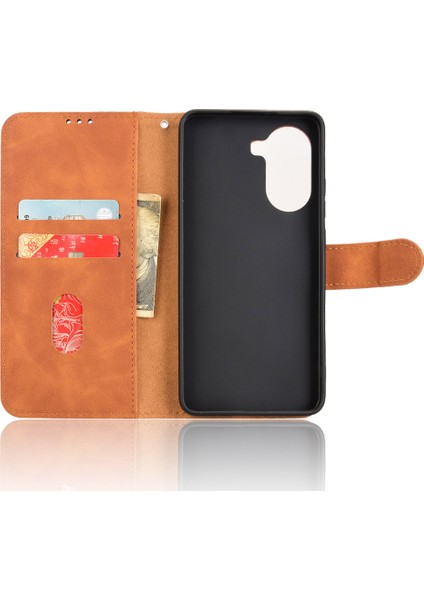 Xiaomi Redmi Için Turbo 4 5g/poco X7 Pro 5g Cilt Hissi Düşme Önleyici Cüzdan Kapaklı Telefon Kapağı-Kahverengi (Yurt Dışından) fırsatları