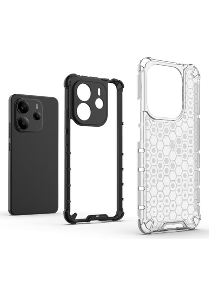 Xiaomi Redmi Note 14 4g (163.25X76.55X8.16MM) Kılıf Pc+Tpu Petek Şekli-Yeşil (Yurt Dışından) fiyatları