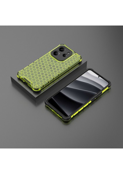 Xiaomi Redmi Note 14 4g (163.25X76.55X8.16MM) Kılıf Pc+Tpu Petek Şekli-Yeşil (Yurt Dışından) fırsatları
