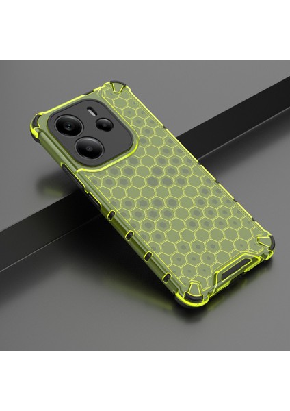 Xiaomi Redmi Note 14 4g (163.25X76.55X8.16MM) Kılıf Pc+Tpu Petek Şekli-Yeşil (Yurt Dışından) indirimleri
