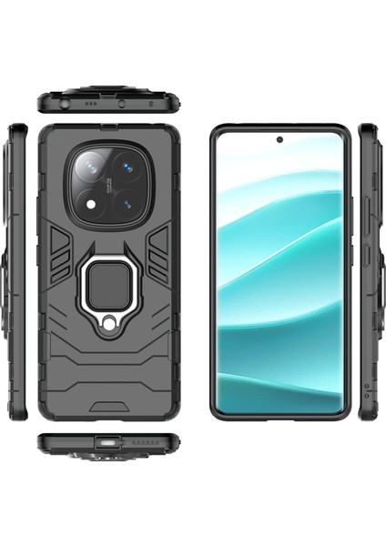 Xiaomi Redmi Note 14 Pro 4g Kılıf Pc+Tpu Koruyucu Halka Kickstand-Balck Için (Yurt Dışından) indirimleri