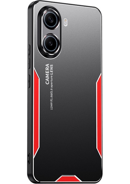 Xiaomi Redmi Turbo 4 5g Alüminyum Alaşımlı Tpu Pc Arka Kapak-Kırmızı Için (Yurt Dışından)