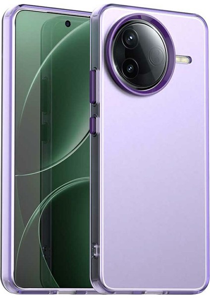 Xiaomi Redmi K80 5g Kılıf Pc+Tpu+Pet Düşmeyi Önleyici Telefon Arka Kapak-Mor Için (Yurt Dışından)