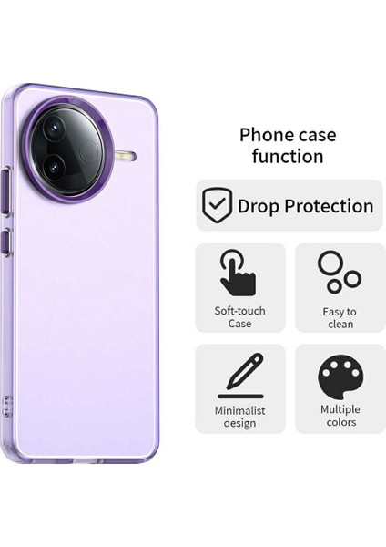 Xiaomi Redmi K80 5g Kılıf Pc+Tpu+Pet Düşmeyi Önleyici Telefon Arka Kapak-Mor Için (Yurt Dışından) fiyatları