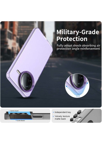 Xiaomi Redmi K80 5g Kılıf Pc+Tpu+Pet Düşmeyi Önleyici Telefon Arka Kapak-Mor Için (Yurt Dışından) modelleri